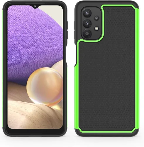 Vista 2 de Funda de teléfono a prueba de golpes para Samsung Galaxy A32 5G (6.5", 2021) [Verde]