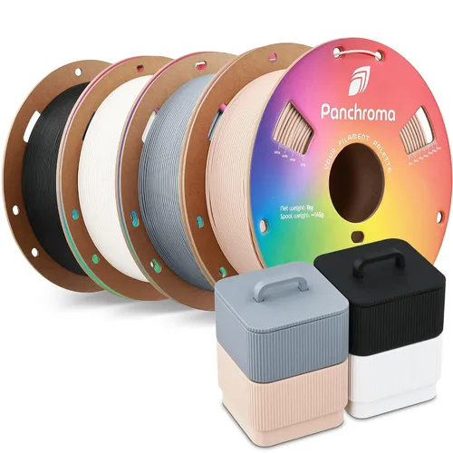 Vista 83 de Polymaker Panchroma - Filamento PLA mate de 0.07 in, 2.2 lbs, madera de Madera mate de doble degradado