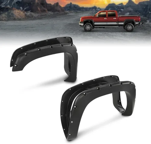 Vista 8 de G-PLUS Guardabarros 4 piezas, compatibles con Chevy Silverado/GMC Sierra 1999-06