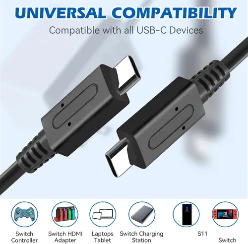 Vista 2 de Adaptador de CA para Nintendo Switch, cargador de pared de viaje rápido 15V 2.6A Kit de carga rápida para Nintendo SwitchLiteOLED, soporte modo TV