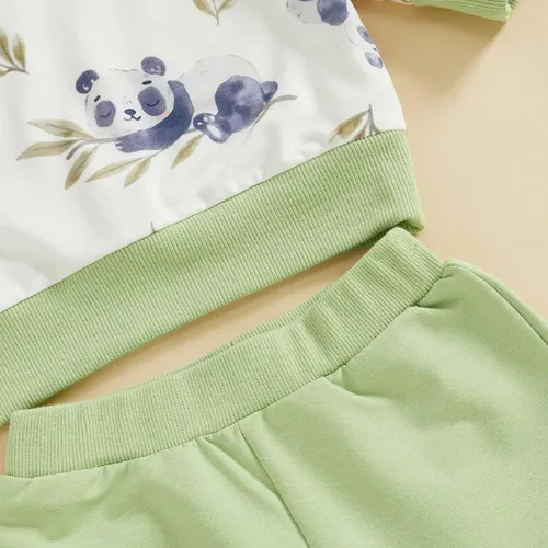 Vista 49 de Kaipiclos Ropa occidental para bebé niña, con lindo estampado con volantes, manga larga, pantalones para otoño e invierno, trajes de vaquera
