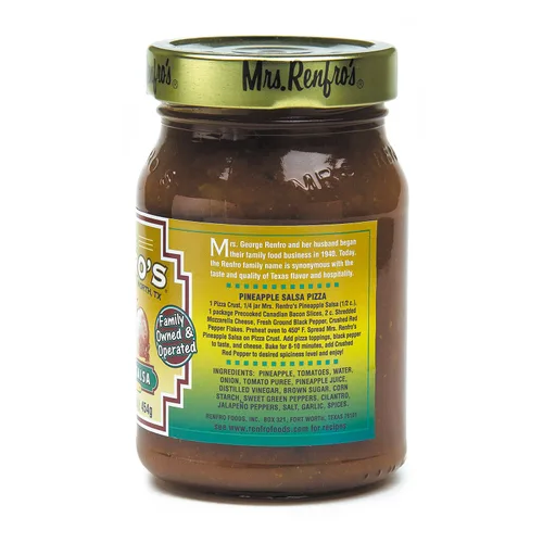 Vista 3 de Mrs. Renfro's Salsa de piña - Sin gluten (frascos de 16 onzas, paquete de 4)