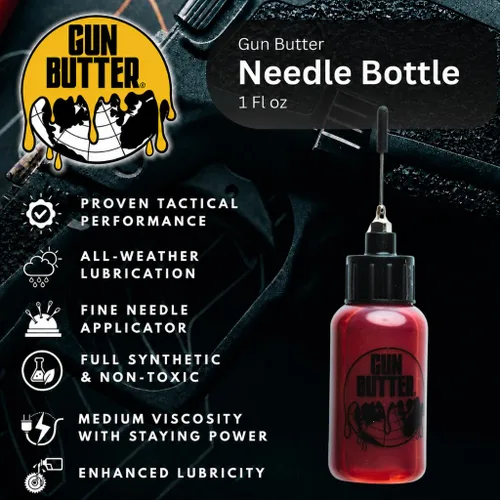 Vista 4 de Engrasador de agujas (1 onza líquida) - Lubricante de pistola multiusos y limpiador de pistolas Aceite lubricante para pistola EDC, cañones