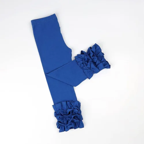 Vista 3 de HOOLCHEAN Leggings de algodón con volantes para bebés y niñas pequeñas