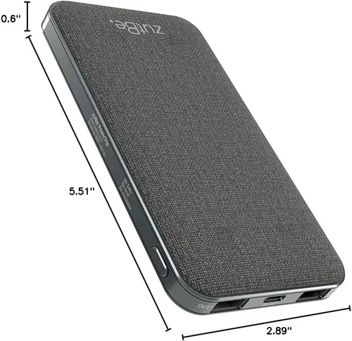 Vista 10 de zutBe PowerTrip 10000mAh Portable Charger with 1 USB-C 2 USB-A Ports and 18W of Power Delivery PD Charge Any iPhone 17 16 15 14/13/12/ Samsung