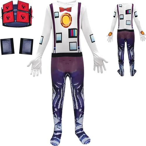 Vista 2 de MLKIN Halloween Cosplay Costumes for Boy Cartoon Graphic Costume