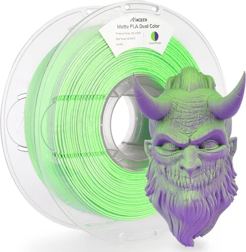 Vista 17 de AMOLEN - Filamento para impresora 3D de PLA de madera de bambú, filamento de PLA de 1.75mm con 15% de fibra de bambú real, 1kg/2.2lb con 15%