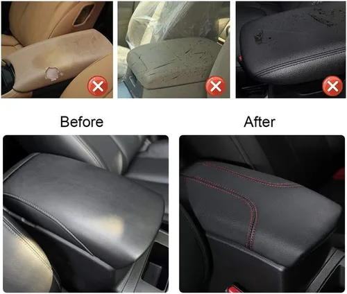 Vista 6 de YEE PIN Funda para reposabrazos central de automóvil, funda para tapa de consola Rogue X-Trail 2014-2019, caja de reposabrazos de consola central