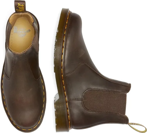 Vista 8 de Dr. Martens Botas Chelsea unisex, color marrón oscuro, Crazy Horse, 12 US para hombre