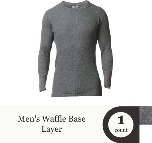 Vista 4 de Stanfield's Camisa de manga larga de punto gofre para hombre