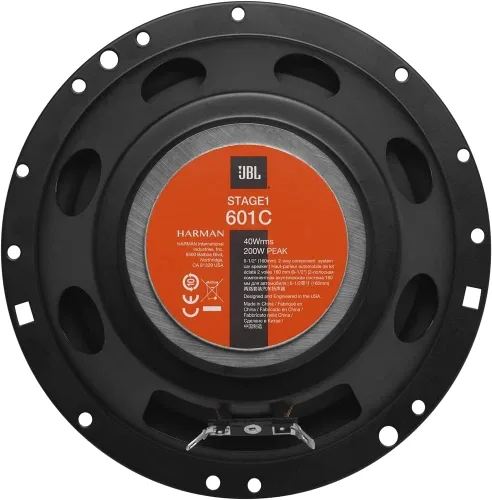 Vista 4 de JBL STAGE1 601C 400W Peak (80W RMS) 6.5" Stage1 Series Altavoces de coche de componentes de 2 vías