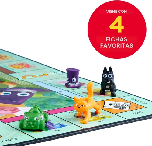 Vista 4 de Monopoly Junior - Juego de mesa para 4 jugadores, a partir de 5 años (exclusivo de Amazon)