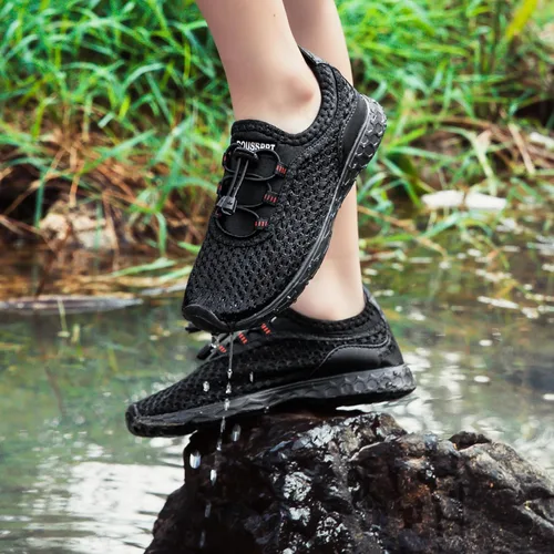 Vista 3 de DOUSSPRT Zapatos de agua para niños y niñas, secado rápido, playa, deportes, natación, piscina, zapatos acuáticos para niños pequeños, niños grandes