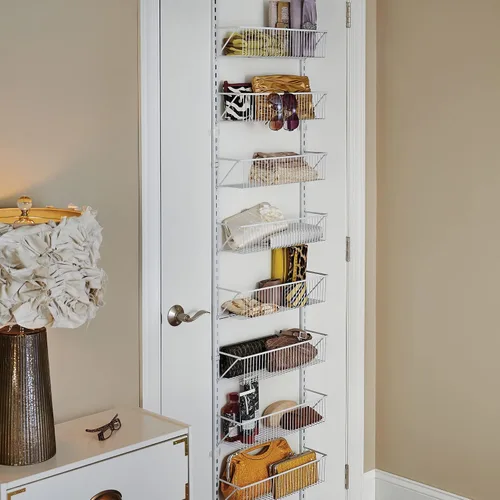 Vista 5 de ClosetMaid 97535 Organizador de cesta ajustable para pared y puerta de 8 niveles, 18