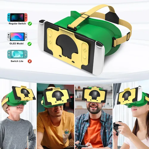 Vista 2 de MVPTGRS VR Headset for Nintendo SwitchSwitch OLED Model, Switch Virtual Reality Glasses Upgraded with Adjustable HD Lenses and Pupil Distance, Labo