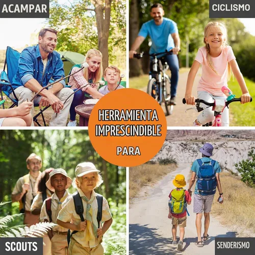 Vista 4 de Práctico relleno de calcetín navideño para hombres, papá, esposo Navaja de bolsillo multiherramienta 15 en 1 y alicates Regalo compacto EDC
