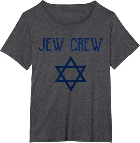 Vista 33 de Camiseta Jew Crew Jewish Star, gris, S