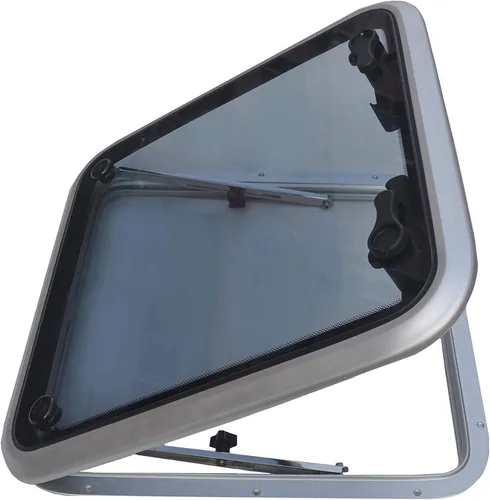 Vista 6 de Escotilla de cubierta cuadrada/escotilla marina - Escotilla de aluminio anodizado con vidrio templado para barco/yate/RV