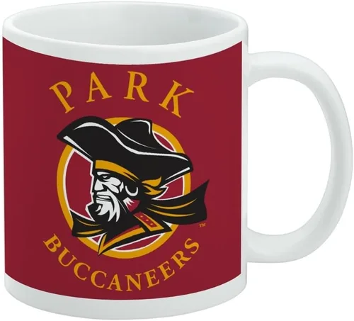 Vista 376 de Taza de cerámica con el logotipo principal de la Universidad Rider, taza de regalo novedosa para café, té y bebidas calientes, 11oz, blanca
