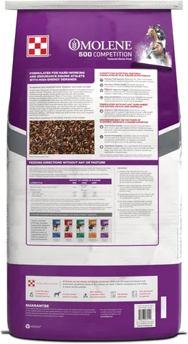 Vista 3 de Purina Animal Nutrition Omolene 500 Competition 50lb Texturizado 50