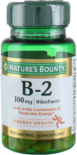Vista 8 de Nature's Bounty Vitamina B, vitamina B-2 de 100 mg como suplemento de riboflavina, ayuda al metabolismo energético, 100 tabletas recubiertas
