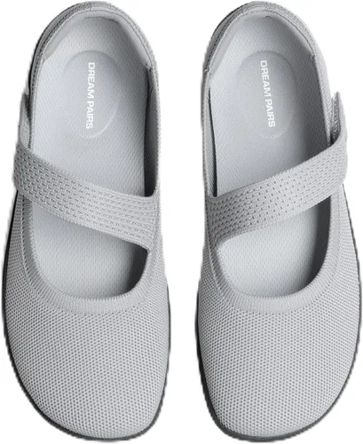 Vista 19 de DREAM PAIRS Zapatos planos Mary Jane de punta ancha para mujer Marrón
