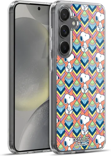 Vista 52 de Head Case Designs Snoopy Deco Dreams - Funda de gel con licencia oficial de Peanuts Blue Pattern [protección de grado militar] compatible con Google