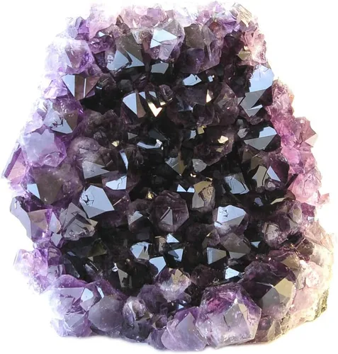 Vista 11 de JIC Gem Racimos de cristal de amatista natural, piedra de cuarzo en bruto de color púrpura profundo, geoda, espécimen para decoración del hogar