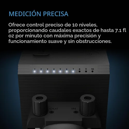 Vista 3 de Bomba dosificadora peristáltica AC Infinity, control de dosificación de 10 niveles