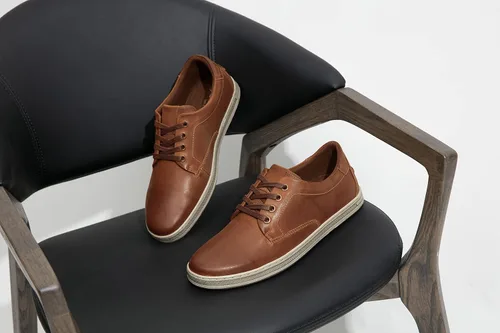 Vista 9 de Jousen Zapatos deportivos de moda para hombre, zapatos casuales retro de cuero para hombre, vestido transpirable