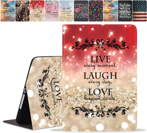 Vista 22 de Funda para Samsung Galaxy Tab A8 de 10.5 pulgadas (SM-X200/X205/X207), funda delgada de piel sintética con función de encendido y apagado automático