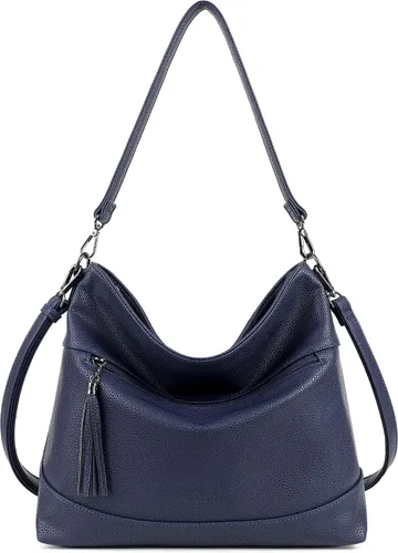 Vista 7 de MASINTOR Hobo - Bolsos cruzados para mujer, 2 en 1, de piel convertible, bolso cruzado de mano, bolsos de hombro con borla