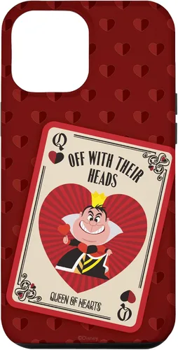 Vista 26 de Disney Carcasa para iPhone 17, diseño de villanos, la reina de corazones con sus cabezas, color rojo