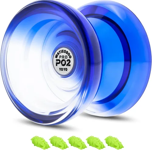 Vista 13 de P02 PC para principiantes YoYo + Pro Metal yoyo Responsive Dual Mode Yo Yo Top Finger Spin, Yoyo Trucos de Yoyo, yoyo para principiantes y adultos