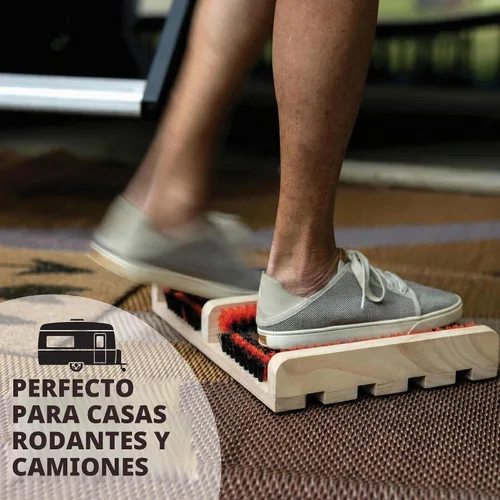 Vista 5 de JobSite Rascador de botas – Cepillo limpiador de botas para exteriores – Compacto y portátil limpiador de zapatos para el hogar, caravanas