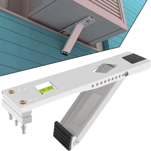 Vista 8 de Soporte universal para aire acondicionado de ventana de hasta 85 libras Soporte de aire acondicionado resistente diseñado para unidades de A/C
