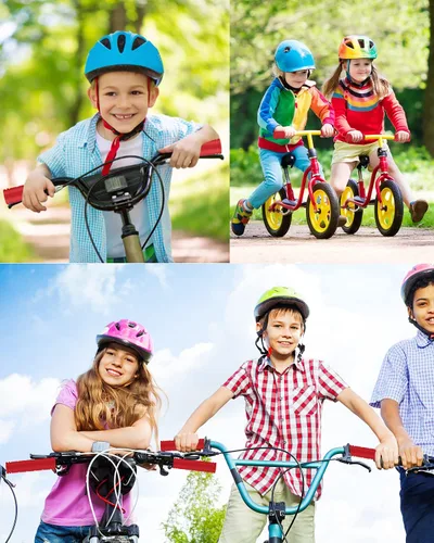 Vista 17 de MSDADA Puños de manillar de goma antideslizantes para niños, scooter, montaña, carretera, crucero