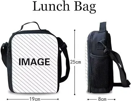 Vista 4 de Showudesigns Mochila animal del zoológico de la impresión de la manera para el poliéster grande de, Gato negro