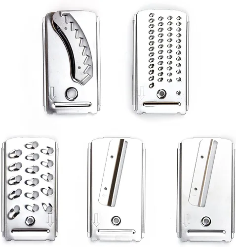 Vista 4 de Accesorios FP408 para procesadores de alimentos de acero inoxidable para 14 tazas, kit de 5 cuchillas de corte