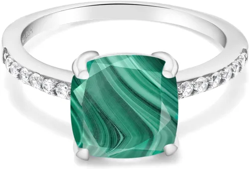 Vista 63 de Gem Stone King Anillo de compromiso de plata de ley 925 con piedra preciosa de corte cojín de 0.315 in Anillo de compromiso de aniversario de boda
