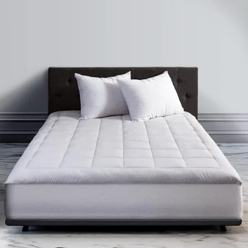 Vista 10 de CirclesHome Protector de colchón de tamaño individual – 100% algodón superior Ultra – Protector de colchón alternativo de plumón de felpa – 200