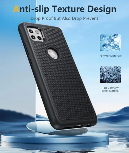 Vista 5 de BNIUT Funda para Motorola One 5G Ace (One 5G UW Ace): Funda Protectora de Doble Capa de Servicio Pesado para Teléfono Celular a Prueba de Golpes