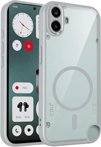 Vista 396 de Funda magnética transparente compatible con Xiaomi 17T, color negro 2 en 1 PC + TPU cubierta de teléfono a prueba de golpes, carcasa protectora