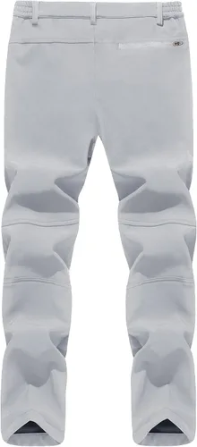 Vista 3 de TACVASEN Pantalones de esquí de nieve para hombre, pantalones de snowboard resistentes al agua, pantalones de senderismo con forro polar