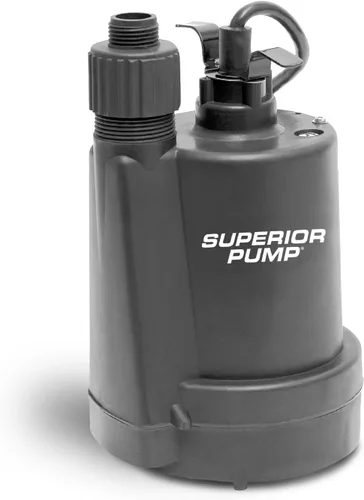 Vista 9 de Superior Pump 91570 Bomba sumergible termoplástica de utilidad de 3300 GPH, 1/2 HP con cable de 10 pies