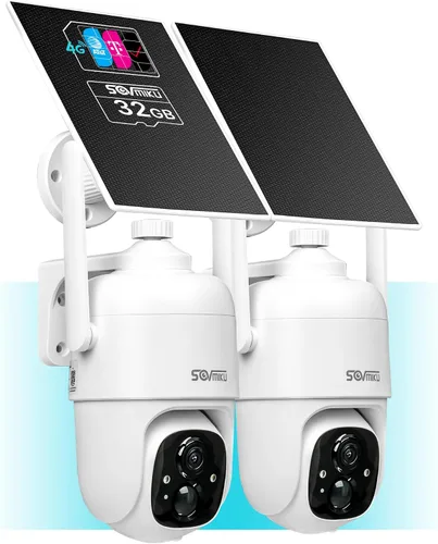 Vista 11 de SOVMIKU 2CQ1 AI 2K Cámara de seguridad solar inalámbrica para exteriores, alimentada por batería, audio bidireccional, detección de movimiento