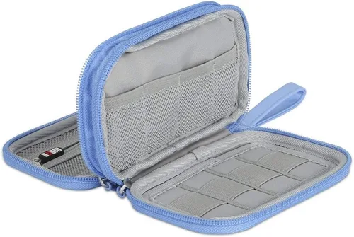 Vista 5 de Hallart - Funda para unidad flash USB, portátil, impermeable, bolsa de accesorios electrónicos para unidades flash USB, tarjetas SD, auriculares