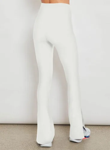 Vista 2 de Aleumdr Leggings acampanados para mujer, pantalones de yoga acampanados, parte inferior de corte de bota 2023, a la moda, pierna larga y ancha