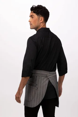 Vista 8 de Chef Works Delantal medio bistró Seattle para hombre