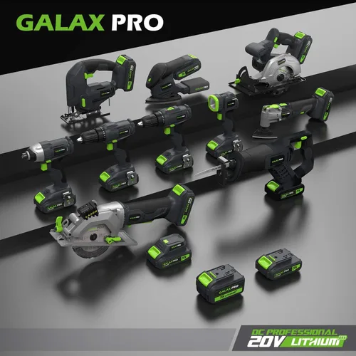 Vista 8 de GALAX PRO Impact Driver - Controlador inalámbrico hexagonal de iones de litio de 20 V de 1/4 pulgadas con luz de trabajo LED, 6 puntas